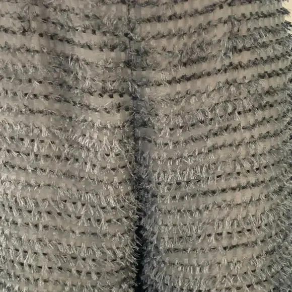 GIORGIO ARMANI Size XS Black Polyester Fringe Wide Leg Dress Pants